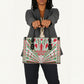 Burundi Pride Beat Of 1962 Independence Day Leather Bag Traditional Karyenda Drummer Art With Flag Sunburst Design