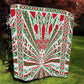 Burundi Pride Beat Of 1962 Independence Day Quilt Traditional Karyenda Drummer Art With Flag Sunburst Design