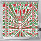 Burundi Pride Beat Of 1962 Independence Day Shower Curtain Traditional Karyenda Drummer Art With Flag Sunburst Design