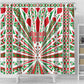 Burundi Pride Beat Of 1962 Independence Day Shower Curtain Traditional Karyenda Drummer Art With Flag Sunburst Design