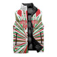 Burundi Pride Beat Of 1962 Independence Day Sleeveless Puffer Jacket Traditional Karyenda Drummer Art With Flag Sunburst Design