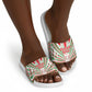 Burundi Pride Beat Of 1962 Independence Day Slide Sandals Traditional Karyenda Drummer Art With Flag Sunburst Design