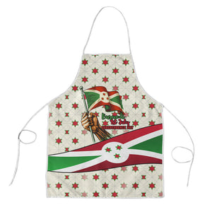 Burundi 1st July Independence Day Apron Patriotic Flag Portrait Art - Geometric Star Pattern