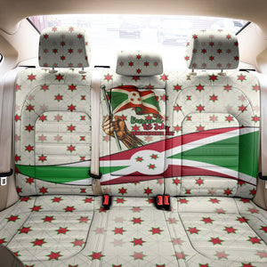 Burundi 1st July Independence Day Back Car Seat Cover Patriotic Flag Portrait Art - Geometric Star Pattern