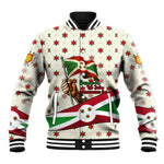 Burundi 1st July Independence Day Baseball Jacket Patriotic Flag Portrait Art - Geometric Star Pattern