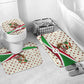 Burundi 1st July Independence Day Bathroom Set Patriotic Flag Portrait Art - Geometric Star Pattern