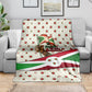 Burundi 1st July Independence Day Blanket Patriotic Flag Portrait Art - Geometric Star Pattern