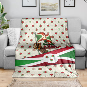 Burundi 1st July Independence Day Blanket Patriotic Flag Portrait Art - Geometric Star Pattern