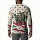 Burundi 1st July Independence Day Button Sweatshirt Patriotic Flag Portrait Art - Geometric Star Pattern