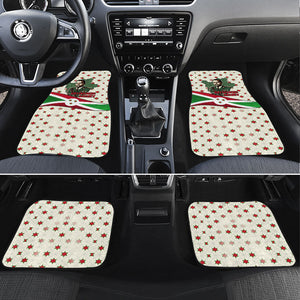 Burundi 1st July Independence Day Car Mats Patriotic Flag Portrait Art - Geometric Star Pattern
