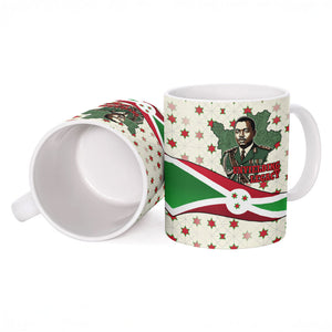Burundi 1st July Independence Day Ceramic Mug Patriotic Flag Portrait Art - Geometric Star Pattern