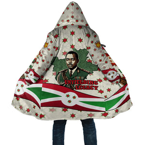 Burundi 1st July Independence Day Cloak Patriotic Flag Portrait Art - Geometric Star Pattern