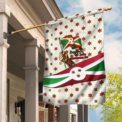 Burundi 1st July Independence Day Garden Flag Patriotic Flag Portrait Art - Geometric Star Pattern