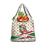 Burundi 1st July Independence Day Grocery Bag Patriotic Flag Portrait Art - Geometric Star Pattern