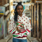 Burundi 1st July Independence Day Hoodie Patriotic Flag Portrait Art - Geometric Star Pattern