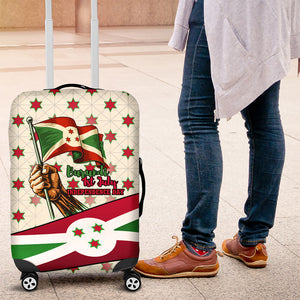 Burundi 1st July Independence Day Luggage Cover Patriotic Flag Portrait Art - Geometric Star Pattern