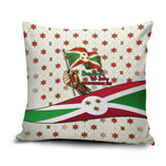 Burundi 1st July Independence Day Pillow Cover Patriotic Flag Portrait Art - Geometric Star Pattern
