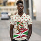 Burundi 1st July Independence Day Polo Shirt Patriotic Flag Portrait Art - Geometric Star Pattern