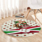 Burundi 1st July Independence Day Round Carpet Patriotic Flag Portrait Art - Geometric Star Pattern