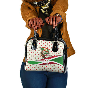 Burundi 1st July Independence Day Shoulder Handbag Patriotic Flag Portrait Art - Geometric Star Pattern