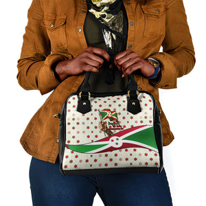 Burundi 1st July Independence Day Shoulder Handbag Patriotic Flag Portrait Art - Geometric Star Pattern