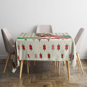 Burundi 1st July Independence Day Tablecloth Patriotic Flag Portrait Art - Geometric Star Pattern