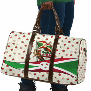 Burundi 1st July Independence Day Travel Bag Patriotic Flag Portrait Art - Geometric Star Pattern