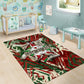 Burundi Independence Day Area Rug 1st July 1962 Distressed Grunge Flag Art - Broken Chains And Freedom Star