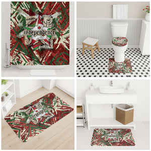Burundi Independence Day Bathroom Set 1st July 1962 Distressed Grunge Flag Art - Broken Chains And Freedom Star