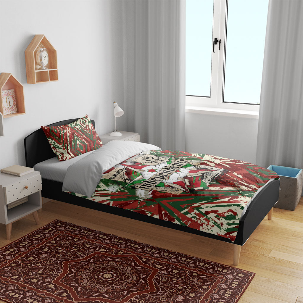 Burundi Independence Day Bedding Set 1st July 1962 Distressed Grunge Flag Art - Broken Chains And Freedom Star