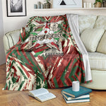 Burundi Independence Day Blanket 1st July 1962 Distressed Grunge Flag Art - Broken Chains And Freedom Star