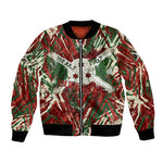 Burundi Independence Day Bomber Jacket 1st July 1962 Distressed Grunge Flag Art - Broken Chains And Freedom Star