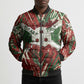 Burundi Independence Day Bomber Puffer Jacket 1st July 1962 Distressed Grunge Flag Art - Broken Chains And Freedom Star