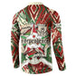 Burundi Independence Day Button Sweatshirt 1st July 1962 Distressed Grunge Flag Art - Broken Chains And Freedom Star