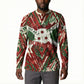 Burundi Independence Day Button Sweatshirt 1st July 1962 Distressed Grunge Flag Art - Broken Chains And Freedom Star