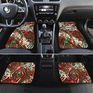 Burundi Independence Day Car Mats 1st July 1962 Distressed Grunge Flag Art - Broken Chains And Freedom Star