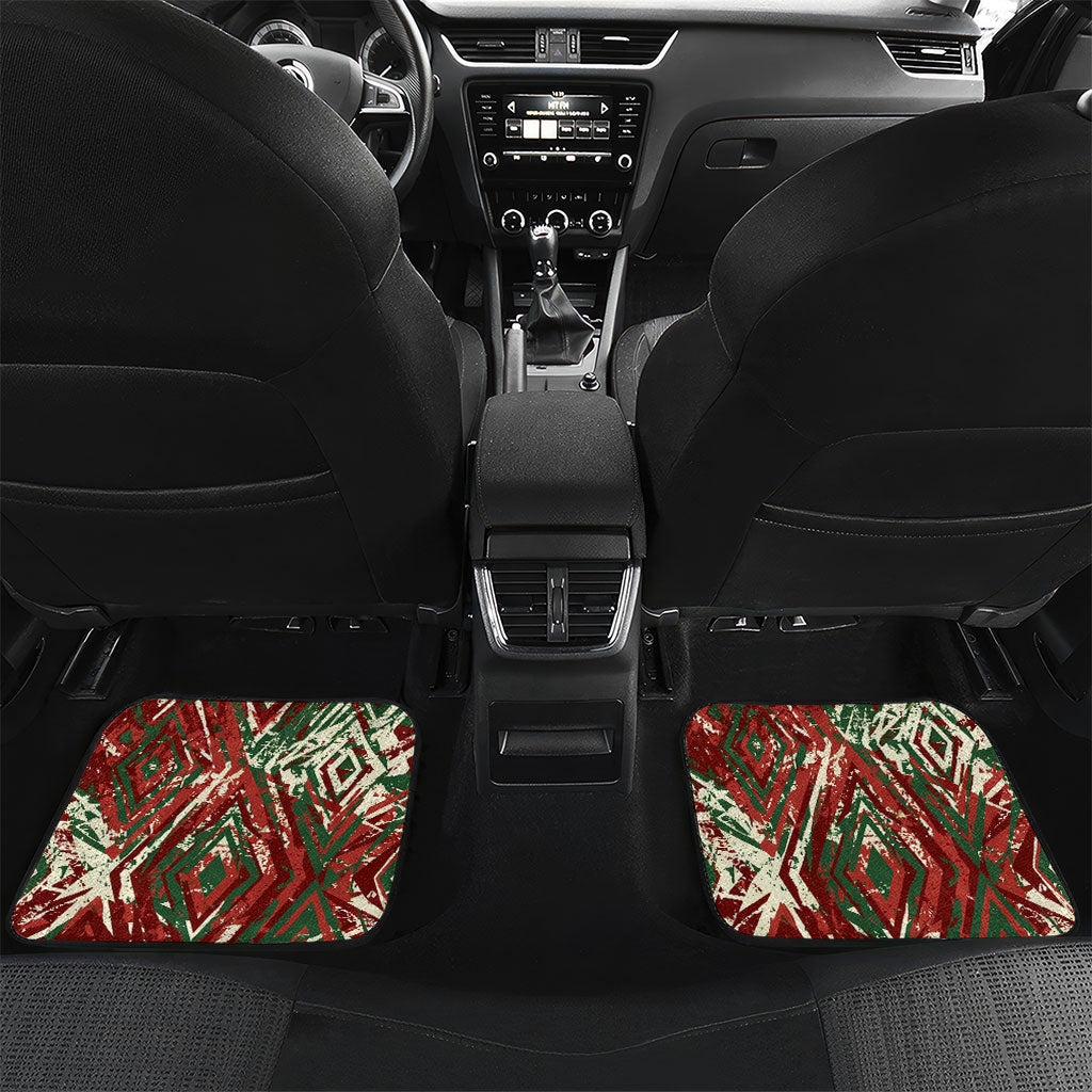 Burundi Independence Day Car Mats 1st July 1962 Distressed Grunge Flag Art - Broken Chains And Freedom Star