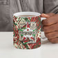 Burundi Independence Day Ceramic Mug 1st July 1962 Distressed Grunge Flag Art - Broken Chains And Freedom Star