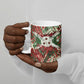 Burundi Independence Day Ceramic Mug 1st July 1962 Distressed Grunge Flag Art - Broken Chains And Freedom Star