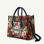 Burundi Independence Day Leather Bag 1st July 1962 Distressed Grunge Flag Art - Broken Chains And Freedom Star