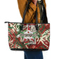 Burundi Independence Day Leather Tote Bag 1st July 1962 Distressed Grunge Flag Art - Broken Chains And Freedom Star