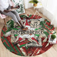 Burundi Independence Day Round Carpet 1st July 1962 Distressed Grunge Flag Art - Broken Chains And Freedom Star