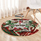 Burundi Independence Day Round Carpet 1st July 1962 Distressed Grunge Flag Art - Broken Chains And Freedom Star