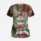 Burundi Independence Day Scrub Top 1st July 1962 Distressed Grunge Flag Art - Broken Chains And Freedom Star