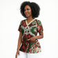Burundi Independence Day Scrub Top 1st July 1962 Distressed Grunge Flag Art - Broken Chains And Freedom Star