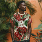 Burundi Independence Day T shirt 1st July 1962 Distressed Grunge Flag Art - Broken Chains And Freedom Star