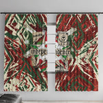 Burundi Independence Day Window Curtain 1st July 1962 Distressed Grunge Flag Art - Broken Chains And Freedom Star