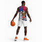 Liberia Christmas Basketball Jersey Santa Claus Map Graphic and Red Blue Festive TS04