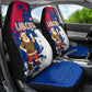 Liberia Christmas Car Seat Cover Santa Claus Map Graphic and Red Blue Festive - African Pride