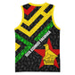 Zimbabwe Christmas Basketball Jersey Flag Colors Xmas Tree and Holiday TS04
